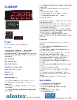 Preview for 1 page of Alzatex ALZML08A Quick Start Manual