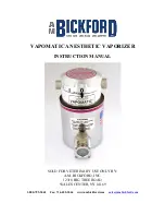 AM BICKFORD VAPOMATIC Instruction Manual preview