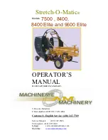 Preview for 1 page of AM Machinery Stretch-O-Matic 7500 Operator'S Manual