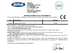 Preview for 39 page of AMA PP.26.430 Operator'S Manual