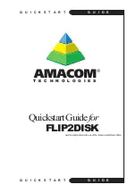 Предварительный просмотр 1 страницы Amacom Technologies flip2disk Quick Start Manual