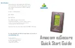 Amacom ezSecure Quick Start Manual preview