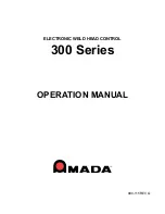 Amada 300 Series Operation Manual preview