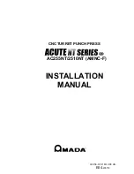 Amada Acute NT Series Installation Manual preview