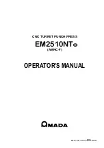 Preview for 1 page of Amada EM2510NT Operator'S Manual