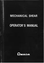 Amada M-1245 Operator'S Manual preview