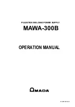 Amada MAWA-300B-00-00 Operation Manual предпросмотр