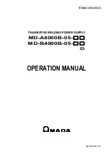 Amada MD-A8000B-05 Series Operation Manual preview