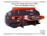 Preview for 1 page of Amada Vipros 357 Queen User Pre-Installation Manual