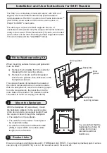 AMAG Technology S841 Installation And User Instructions preview