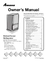 Предварительный просмотр 1 страницы Amana 12642722 Owner'S Manual