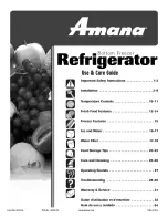 Amana 12828152 Use & Care Manual предпросмотр