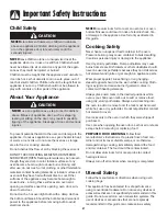 Preview for 3 page of Amana 8113P487-60 Use And Care Manual