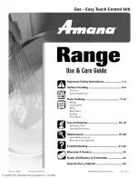 Preview for 1 page of Amana 8113P553-60 Use & Care Manual