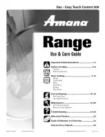 Preview for 1 page of Amana 8113P732-60 Use & Care Manual