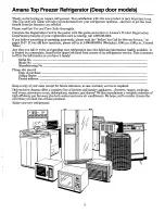 Preview for 3 page of Amana 85165 Use & Care Manual