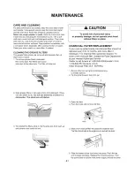 Preview for 41 page of Amana A CO15ZOA Owner'S Manual