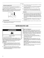 Предварительный просмотр 8 страницы Amana A2RXNMFWB02 User Instructions