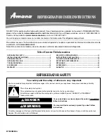 Amana A9RXNMFW User Instructions preview