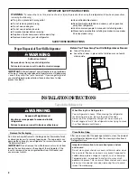 Preview for 2 page of Amana A9RXNMFW User Instructions