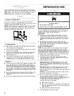 Preview for 8 page of Amana A9RXNMFWS User Instructions