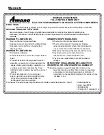 Предварительный просмотр 18 страницы Amana AAC051SRA Owner'S Manual