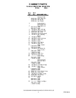 Preview for 2 page of Amana ABB2221FEB2 Cabinet Parts