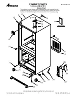 Предварительный просмотр 1 страницы Amana ABB2222FED10 Cabinet Parts