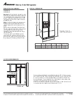 Amana ABL192ZFES Dimension Manual preview