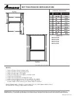 Amana ABR1922FES Product Dimensions предпросмотр