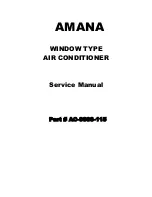 Preview for 1 page of Amana ACB055E Service Manual