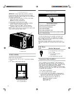 Предварительный просмотр 4 страницы Amana ACB06KE Use And Care Manual