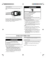 Предварительный просмотр 5 страницы Amana ACB06KE Use And Care Manual