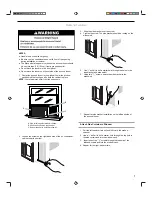 Предварительный просмотр 7 страницы Amana ACB06KE Use And Care Manual