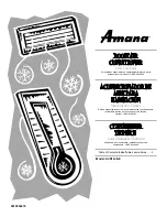 Preview for 1 page of Amana ACD12JE-E Use & Care Manual