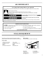 Preview for 3 page of Amana ACD12JE-E Use & Care Manual