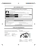 Preview for 3 page of Amana ACE24KE Use And Care Manual