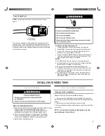 Preview for 5 page of Amana ACE24KE Use And Care Manual