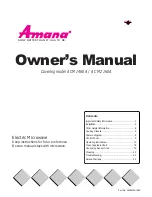 Preview for 1 page of Amana ACM1460A Owner'S Manual