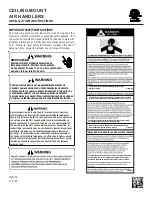 Amana ACNF180 Series Installation Instructions Manual preview