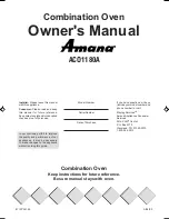 Amana ACO1180A Owner'S Manual preview