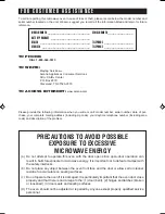 Preview for 2 page of Amana ACO1180A Owner'S Manual