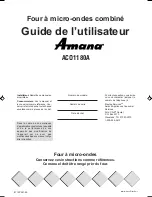 Preview for 33 page of Amana ACO1180A Owner'S Manual