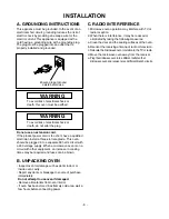 Preview for 5 page of Amana ACO1840AB Installation Instructions Manual