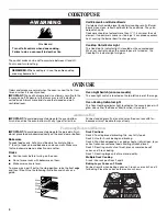 Preview for 4 page of Amana ACR3130BAW User Instructions