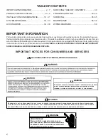 Preview for 2 page of Amana ACSS9 Series Service Instructions Manual