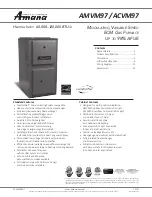 Amana ACVM97 Manual preview