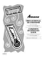 Preview for 1 page of Amana ACW106R Use & Care Manual