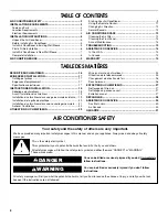 Preview for 2 page of Amana ACW106R Use & Care Manual