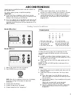 Preview for 9 page of Amana ACW106R Use & Care Manual